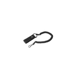 EARMOR TACTICAL LANYARD W/ SNAP BUTTON BELT CONNECTOR (BLACK)