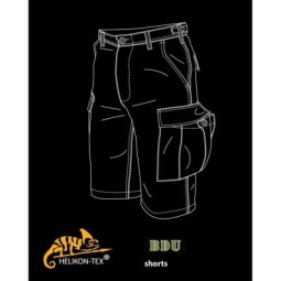 BDU SHORTS - OLIVE GREEN -HELOKIN-TEX
