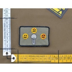 PATCH RICAMATA 'SAFE SEMI AUTO - SABBIA'