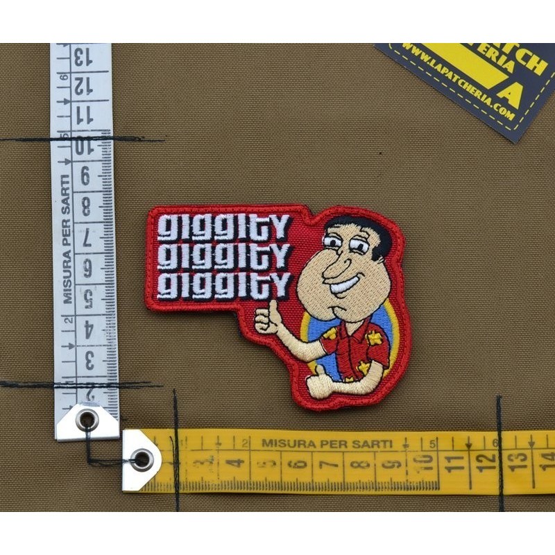 EMBROIDERED PATCH 'GLENN QUAGMIRE GIGGITY'