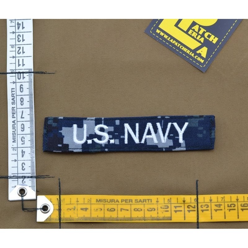 EMBROIDERED 'U.S. NAVY' NAMETAPE PATCH