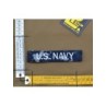 EMBROIDERED 'U.S. NAVY' NAMETAPE PATCH