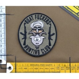 'GOAT FUCKERS HUNTING CLUB' EMBROIDERED PATCH