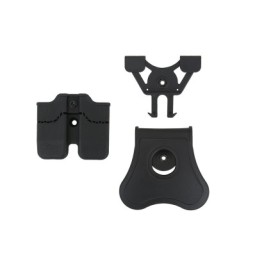HIGH-TECH POLYMER MAGAZINE POUCH FOR 1911 SINGLE STACK - BLACK -CYTAC