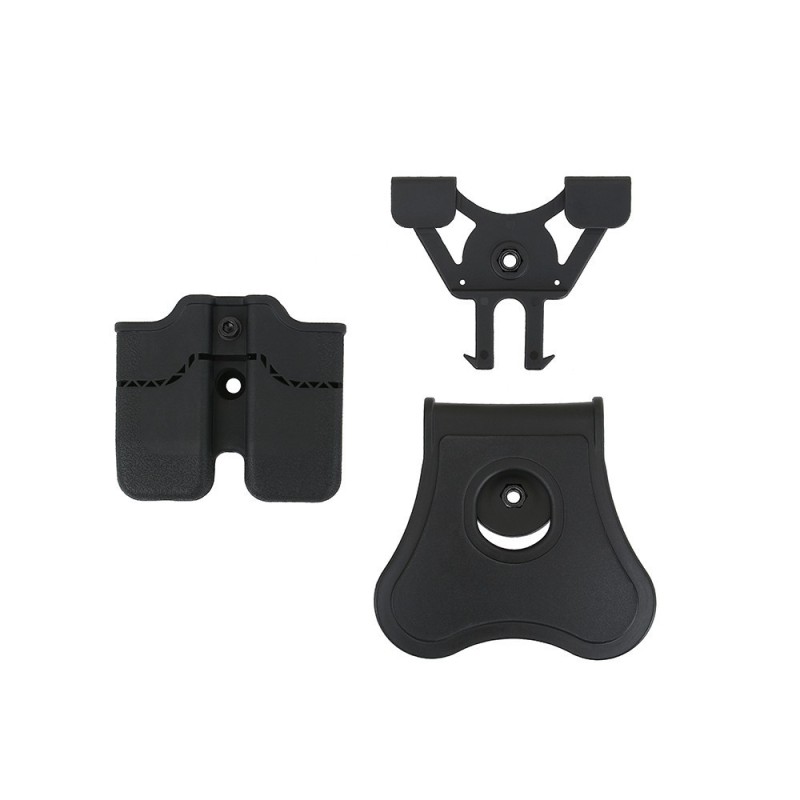 HIGH-TECH POLYMER MAGAZINE POUCH FOR 1911 SINGLE STACK - BLACK -CYTAC
