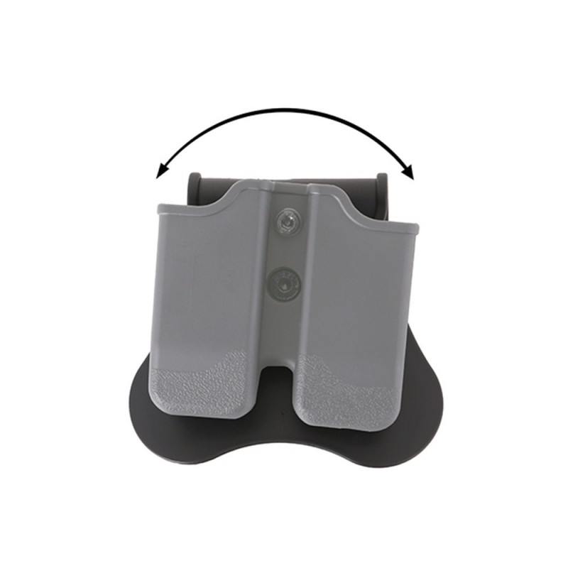 HIGH-TECH POLYMER MAGAZINE POUCH FOR 1911 SINGLE STACK - BLACK -CYTAC