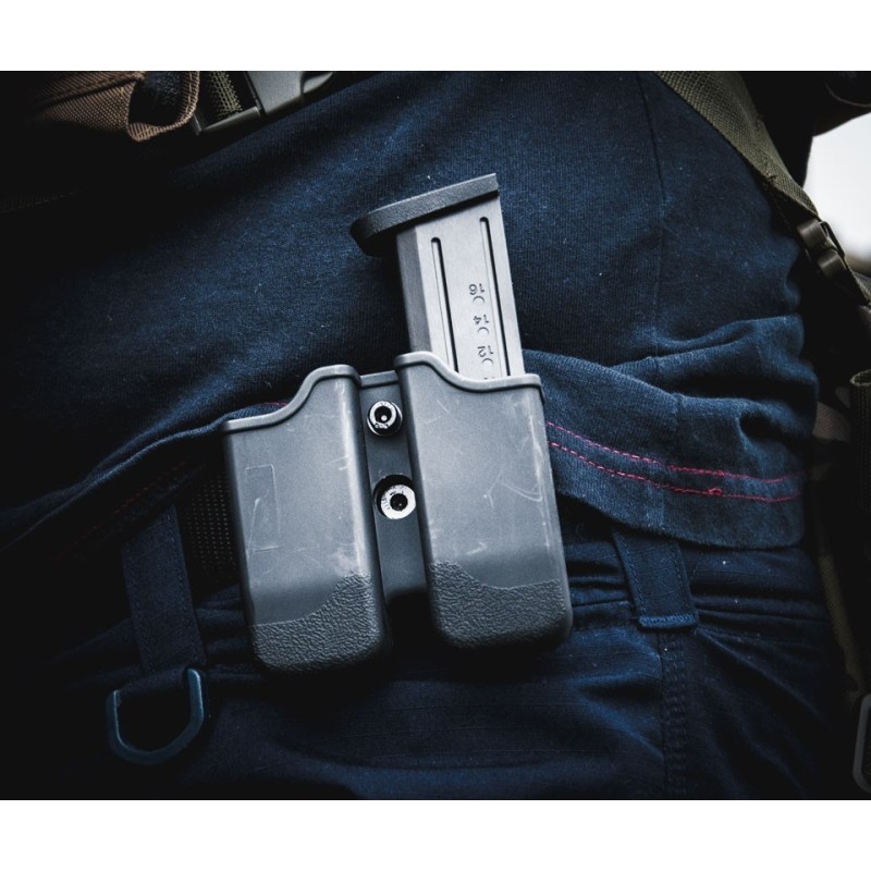 HIGH-TECH POLYMER MAGAZINE POUCH FOR 1911 SINGLE STACK - BLACK -CYTAC