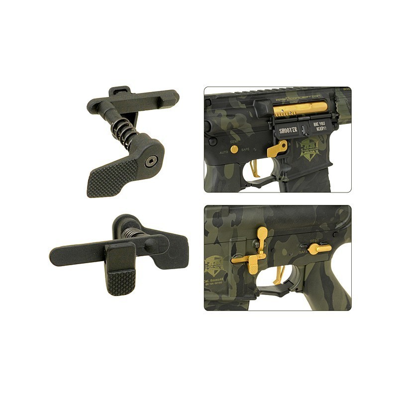 ENLARGED AMBIDEXTROUS MAGAZINE RELEASE SYSTEM M4/M16 - APS