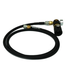 BRAIDED HOSE + PRESSURE REGULATOR WITH MANOMETER FOR HPA TANKS - POLARSTAR