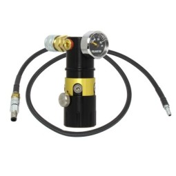 BRAIDED HOSE + PRESSURE REGULATOR WITH MANOMETER FOR HPA TANKS - POLARSTAR