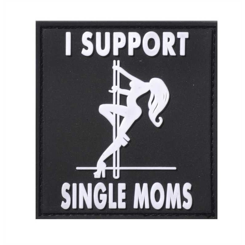 patch in pvc I SUPPORT SINGLE MUMs  - JTG