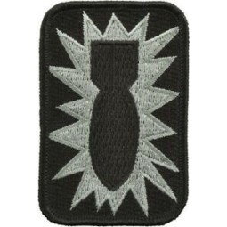 PATCH RICAMATA  STEMMA EOD - BLACK