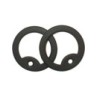 US ARMY STYLE DOG TAG SILENCER - BLACK