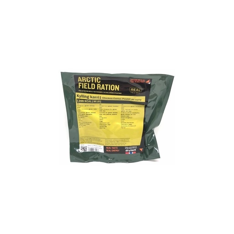 COMPLETE MRE Chicken Curry - Arctic Field Ration - REAL FIELD MEAL