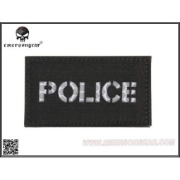 Patch POLICE piccola COR-DURA. Scritta catarifrangente - black - EM  
