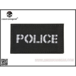 Patch POLICE piccola COR-DURA. Scritta catarifrangente - black - EM  