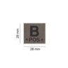 PATCH GRUPPO SANGUIGNO - B POS -  RAL7013 - CLAWGEAR 