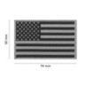 USA Flag Patch - BLACK/GREY  - CLAWGEAR 