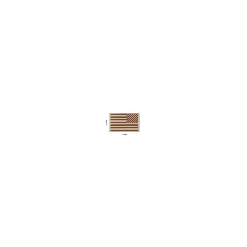 USA Flag Patch REVERSED - DESERT - CLAWGEAR