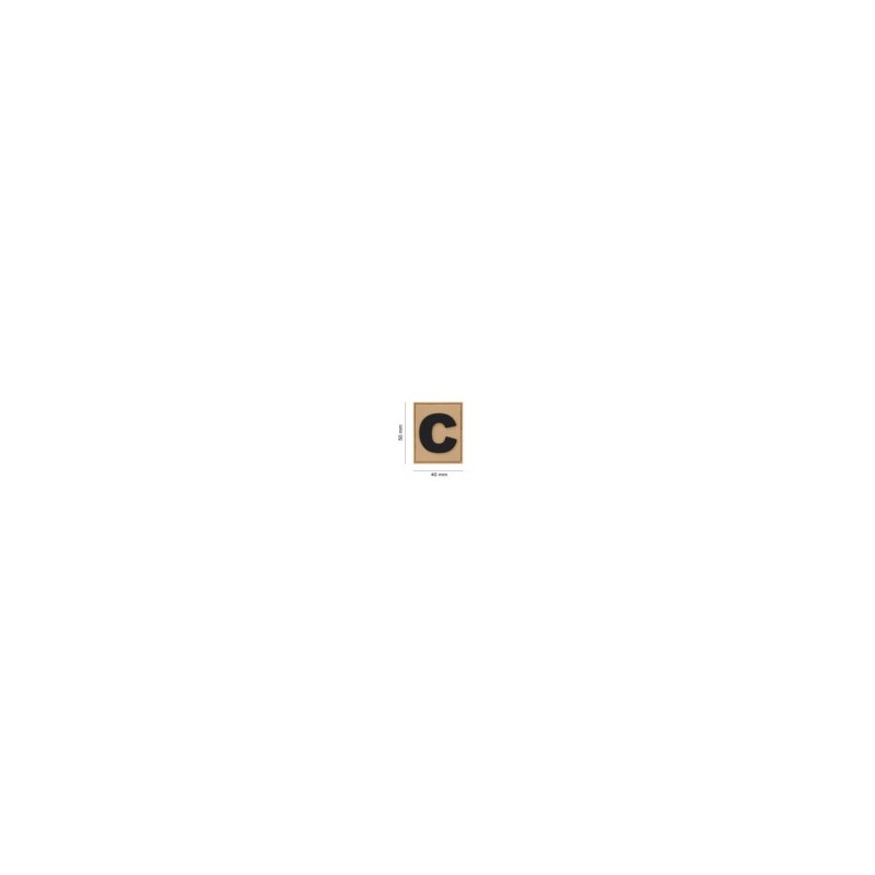 IDENTIFICATION PATCH MEMBER C - TAN - JTG