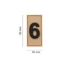 PATCH IDENTIFICATIVA MEMBRO 6 - TAN  - JTG 