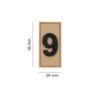 PATCH IDENTIFICATIVA MEMBRO 9 - TAN  - JTG 