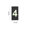 PATCH IDENTIFICATIVA MEMBRO 4
 - BLACK / GLOW - JTG 