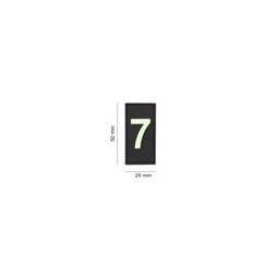 PATCH IDENTIFICATIVA MEMBRO 7
 - BLACK / GLOW - JTG 