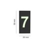 PATCH IDENTIFICATIVA MEMBRO 7
 - BLACK / GLOW - JTG 