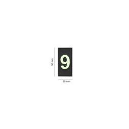 PATCH IDENTIFICATIVA MEMBRO 9
 - BLACK / GLOW - JTG 