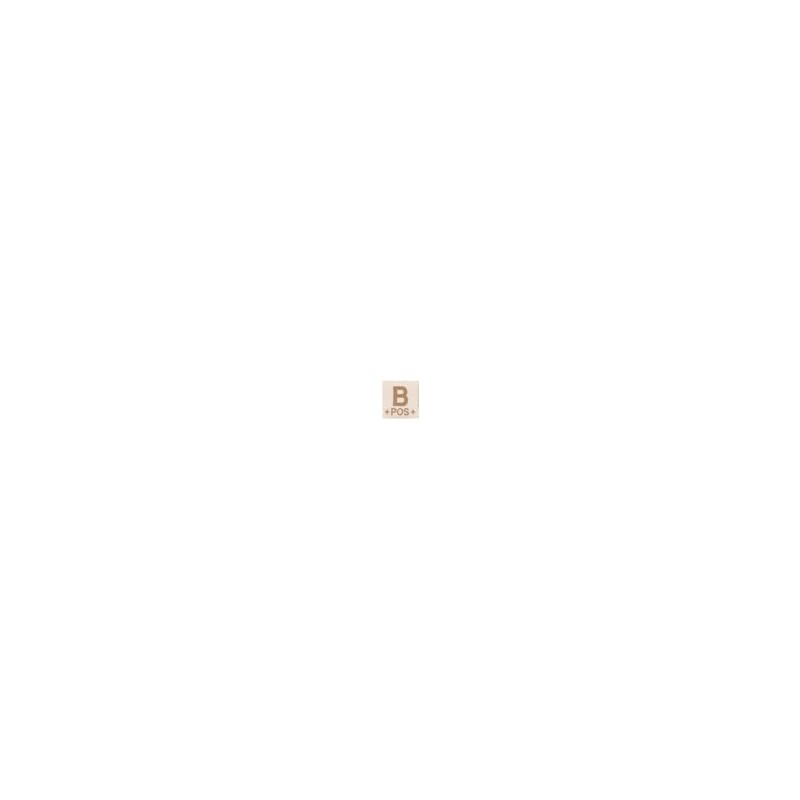 BLOOD TYPE PATCH - B POS - DESERT - CLAWGEAR