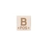 BLOOD TYPE PATCH - B POS - DESERT - CLAWGEAR