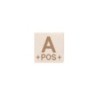 PATCH GRUPPO SANGUIGNO - A POS -  DESERT - CLAWGEAR 