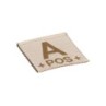BLOOD TYPE PATCH - A POS - DESERT - CLAWGEAR