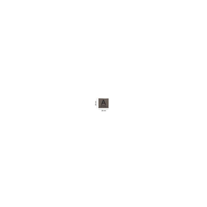 BLOOD TYPE PATCH - A POS - RAL 7013 - CLAWGEAR