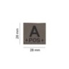 BLOOD TYPE PATCH - A POS - RAL 7013 - CLAWGEAR