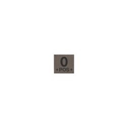BLOOD TYPE PATCH - 0 POS - RAL 7013 - CLAWGEAR
