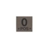 PATCH GRUPPO SANGUIGNO - 0 POS -  RAL 7013 - CLAWGEAR 