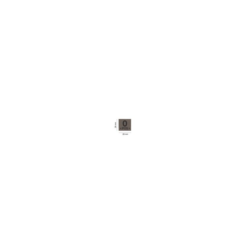 BLOOD TYPE PATCH - 0 POS - RAL 7013 - CLAWGEAR