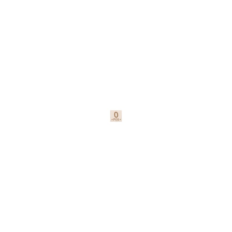 BLOOD TYPE PATCH - 0 POS - DESERT - CLAWGEAR