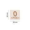 BLOOD TYPE PATCH - 0 POS - DESERT - CLAWGEAR