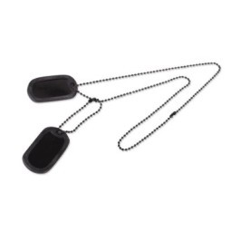 US-ARMY TYPE DOG-TAGS with laser engraving.