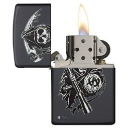 ACCENDINO TIPO ZIPPO + INCISONE LASER - BLACK
