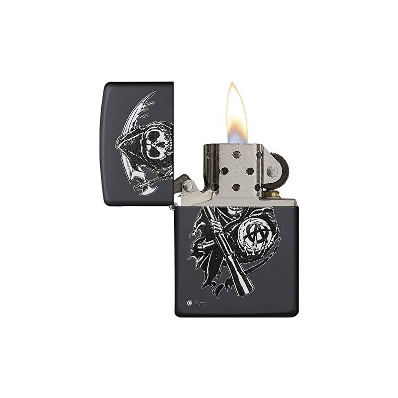 ZIPPO-STYLE LIGHTER + LASER ENGRAVING - BLACK