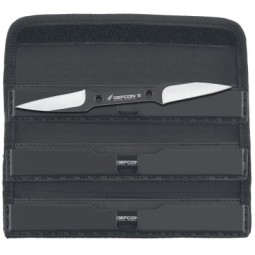 SET DI 3 COLTELLI DA LANCIO ZULU - BLACK -DEFCON 5