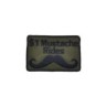 PATCH RICAMATA - 1$ MUSTACHE RIDES - OD BLACK - LA PATCHERIA 