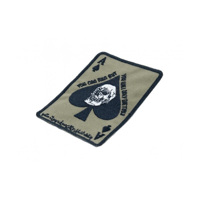 PATCH RICAMATA - YOU CAN RUN BUT YOU LL ONLY DIE TIRED - LA PATCHERIA
