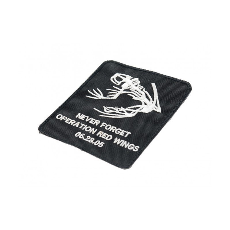 EMBROIDERED PATCH - DEVGRU NEVER FORGET OPERATION RED WINGS - LA PATCHERIA