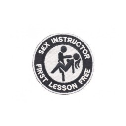 SEX INSTRUCTOR EMBROIDERED PATCH - LA PATCHERIA