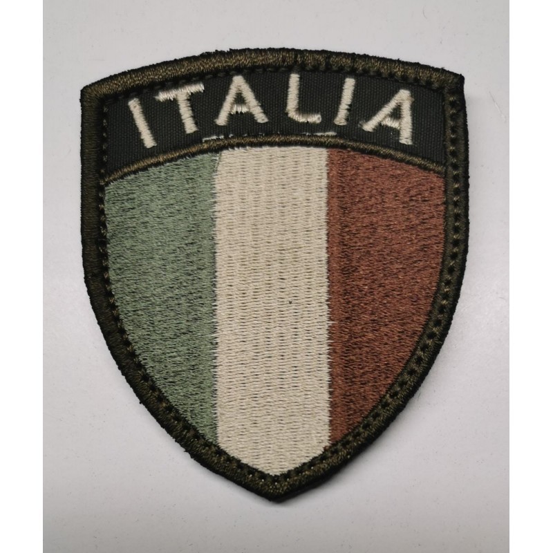 PATCH SCUDETTO ITALIANO ESERCITO RICAMATA - OD/LOW PROFILE